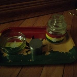 Rasta 3 piece set with grinder